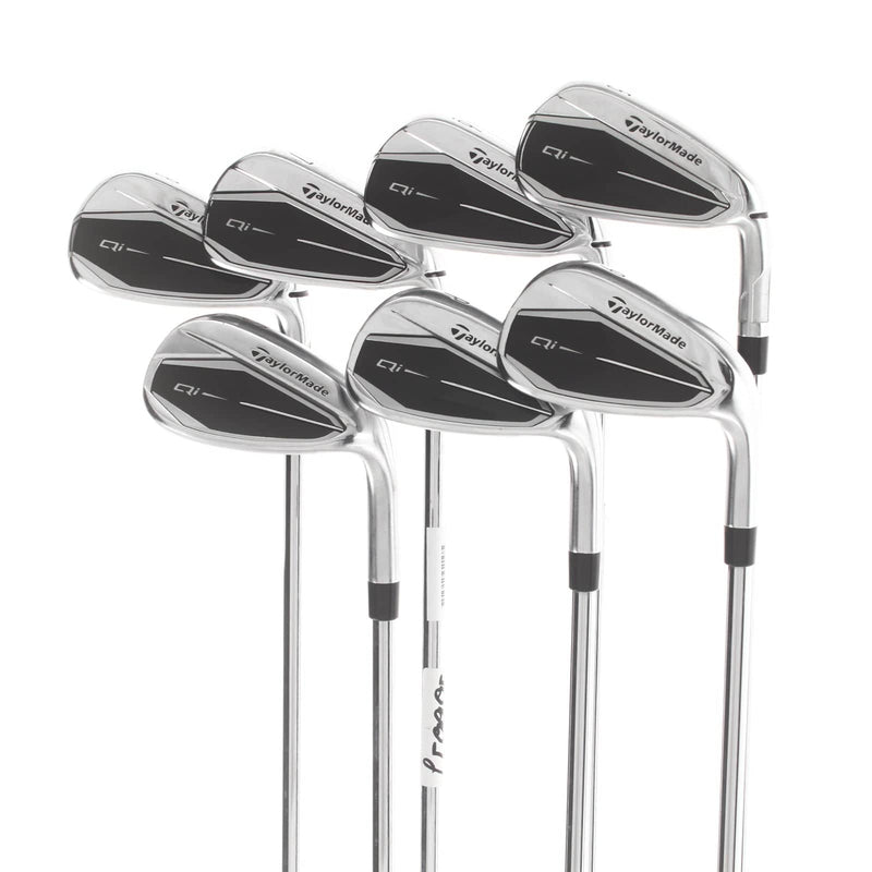 TaylorMade Qi Steel Mens Right Hand Irons 5-SW Regular - KBS Max MT 85