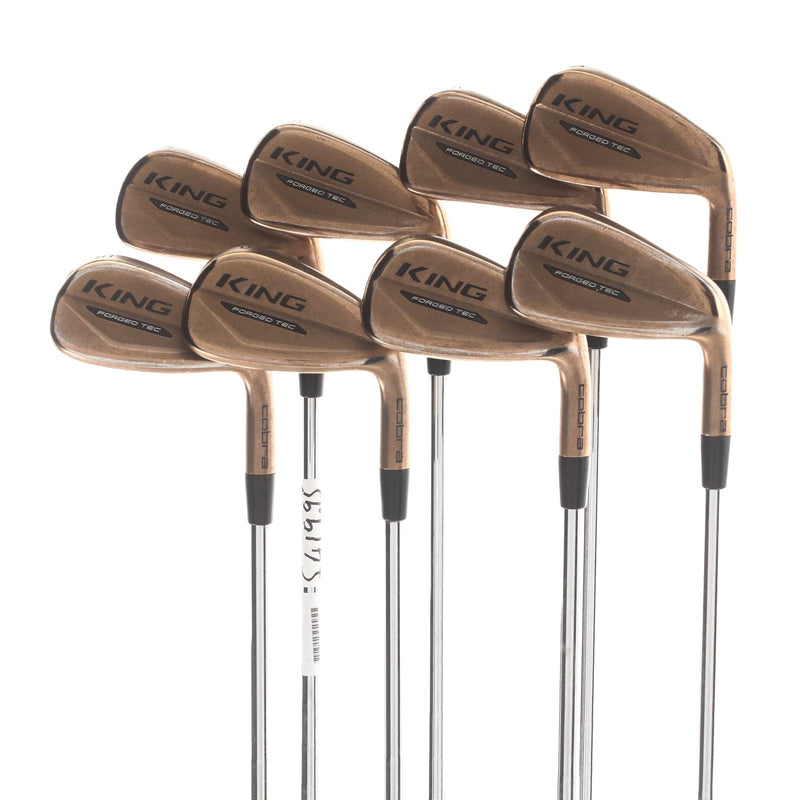 Cobra Forged Tec Copper 2020 Steel Mens Right Hand Irons 4-GW Stiff - KBS Tour 90