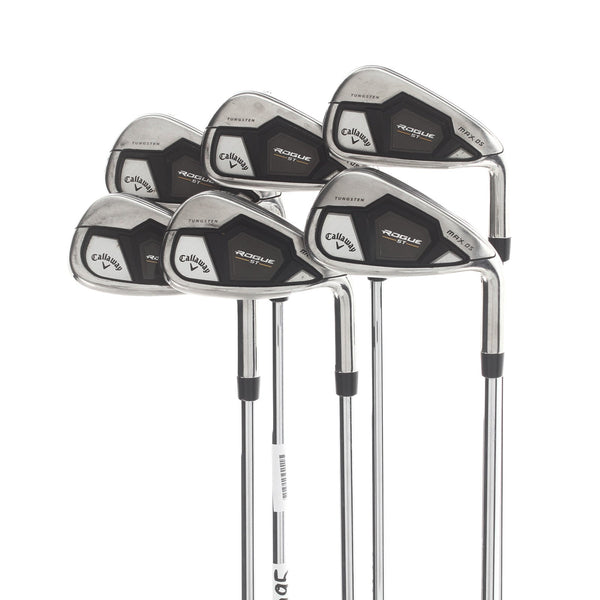 Callaway Rogue Max OS Steel Mens Right Hand Irons 5-PW Regular - Elevate MPH 85