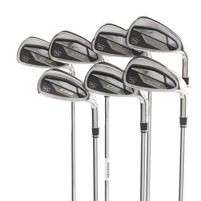Wilson Staff D9 Steel Mens Right Hand Irons 5-SW Regular - KBS Max Ultralite