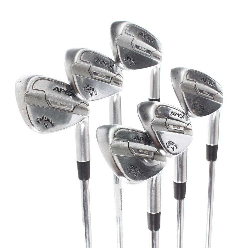 Callaway Apex Pro 21 Steel Mens Right Hand Irons 6-AW Stiff - Elevate ETS 115