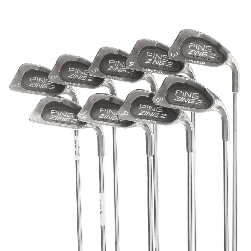Ping Zing 2 Steel Mens Right Hand Irons 3-SW Green Dot 1.5* Upright Regular - Ping