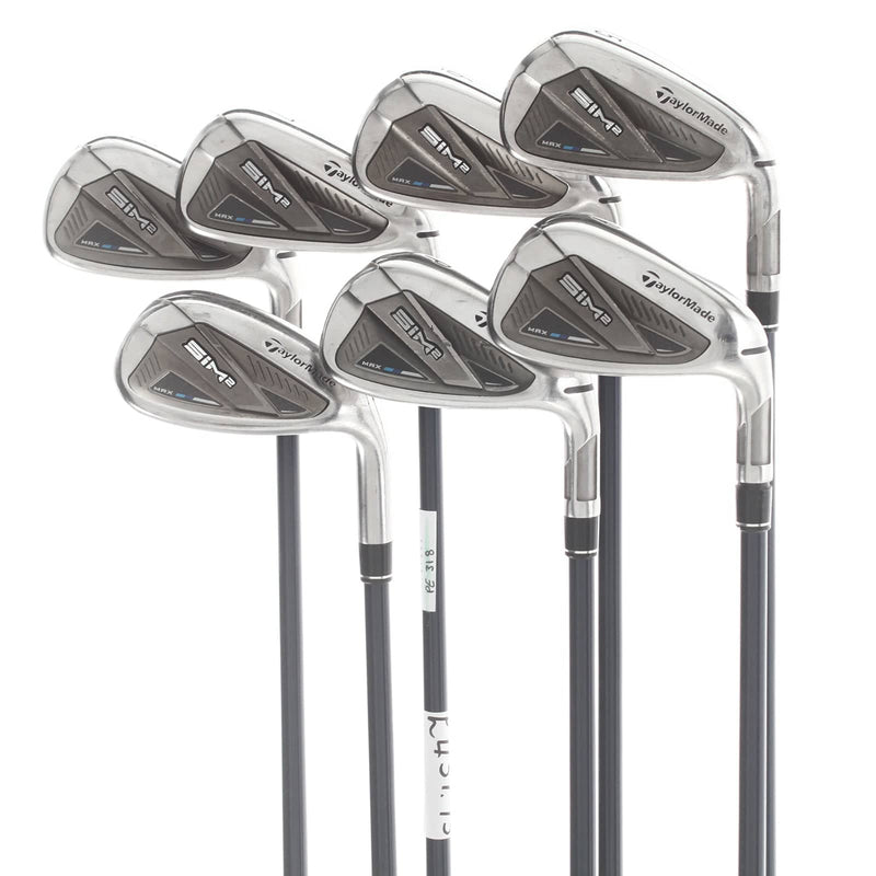TaylorMade Sim 2 Max Graphite Mens Right Hand Irons 5-SW Regular - Fujikura Ventus Blue 6-R