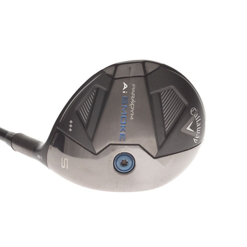 Callaway Paradym Ai-Smoke Triple Diamond Graphite Mens Right Hand Fairway 5 Wood 18* Stiff - Denali Black 70g 6.0