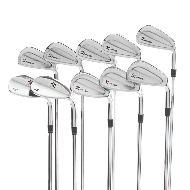 Hakusa Original Steel Mens Right Hand Irons 3-LW Stiff - Rifle 6.0