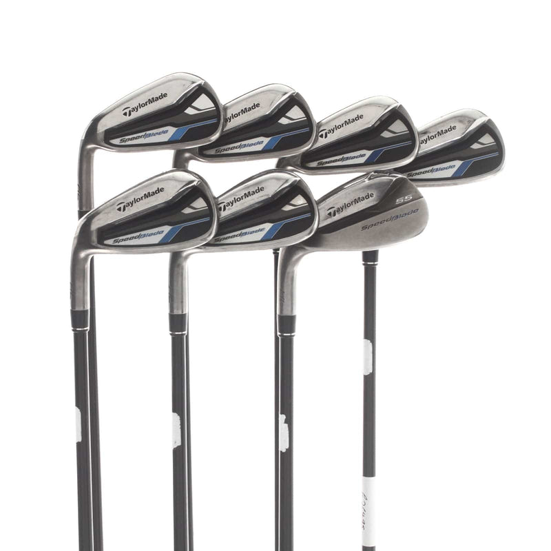TaylorMade Speedblade HL Graphite Mens Left Hand Irons 5-SW Uniflex - TaylorMade 65g