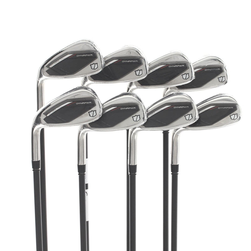 Wilson Dynapower Max 2025 Graphite Mens Left Hand Irons 5-GW+SW Lite - KBS Max Graphite Iron 45