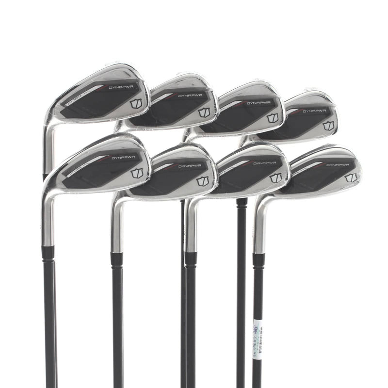 Wilson Dynapower Max 2025 Graphite Mens Left Hand Irons 5-GW+SW Regular - KBS Max 65