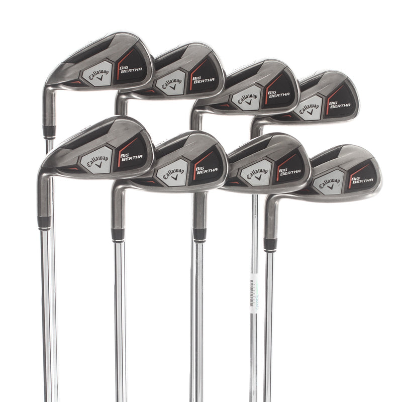 Callaway Big Bertha 2015 Steel Mens Left Hand Irons 4-SW Regular - Speedstep 80