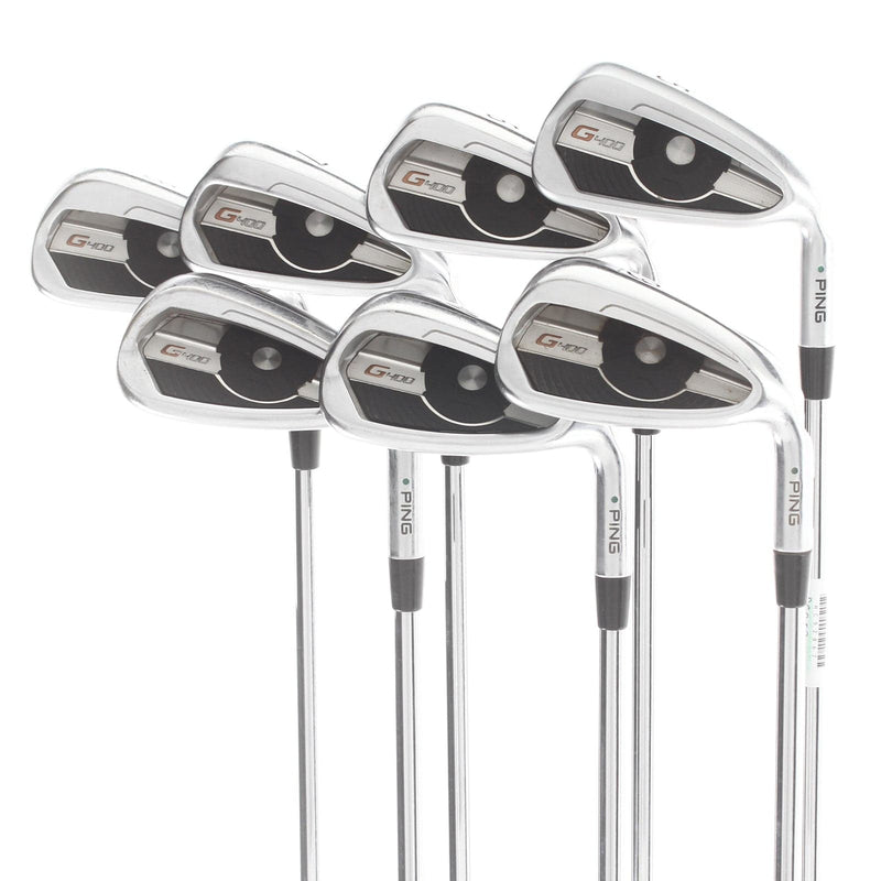 Ping G400 Steel Mens Right Hand Irons 5-UW 2* Upright Regular - Ping AWT 2.0