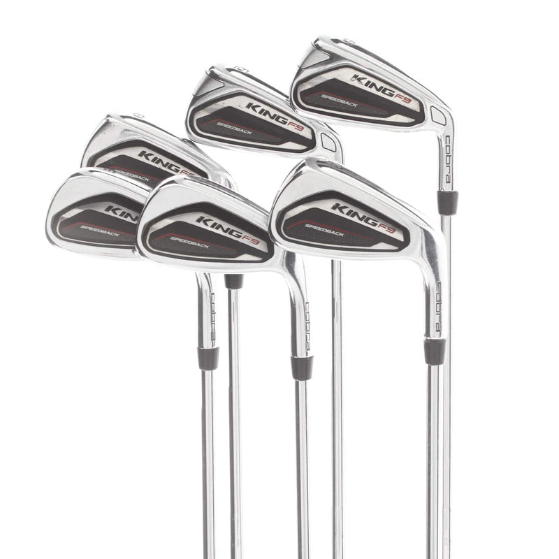 Cobra King F9 Steel Mens Right Hand Irons 5-GW Stiff - KBS Tour 90