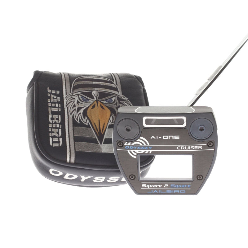 Odyssey Ai-One Cruiser Square 2 Square Jailbird Mens Right Hand Putter 38" Mallet - Quad Tour 17