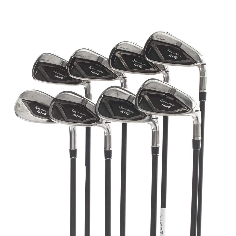TaylorMade M4 Graphite Mens Right Hand Irons 4-SW Senior - Fujikura Atmos 5A