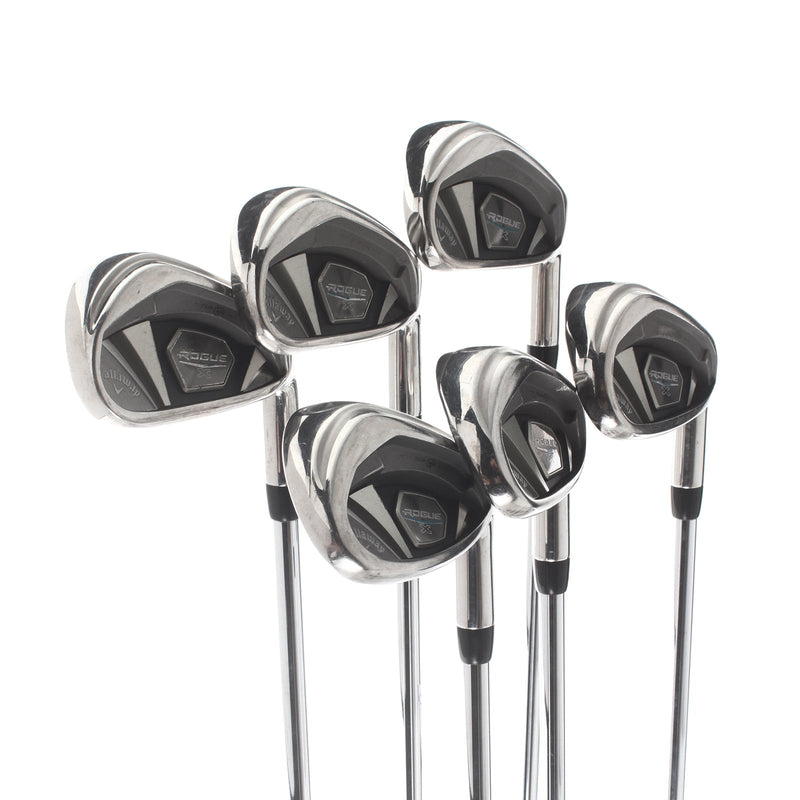 Callaway Rogue X Steel Mens Right Hand Irons 5-PW Regular - KBS Max 90
