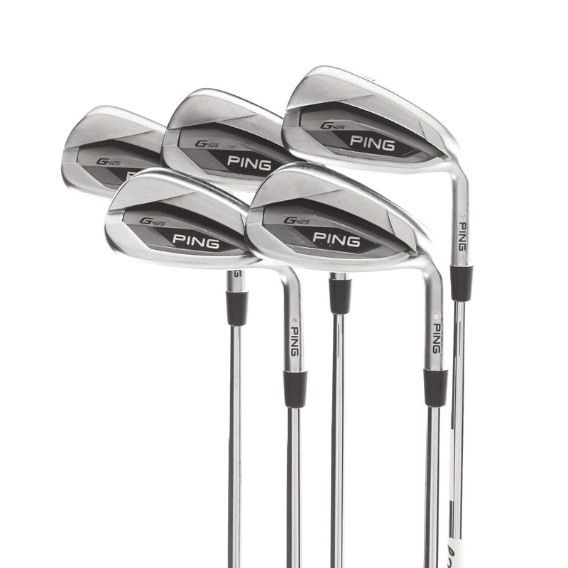 Ping G425 Steel Mens Right Hand Irons 7-SW White Dot 3* Upright Stiff - Dynamic Gold 120