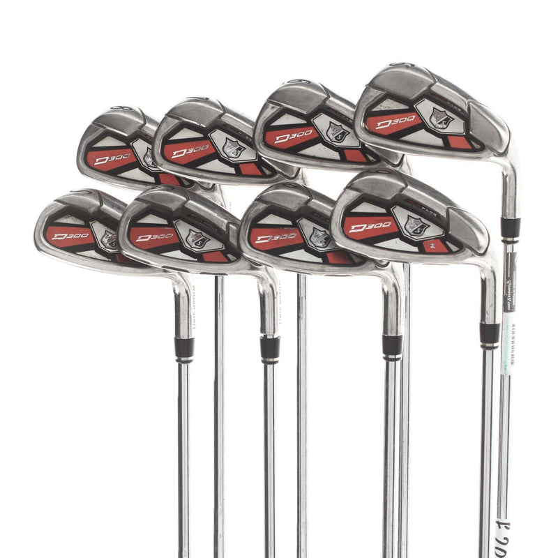 Wilson D300 Steel Mens Right Hand Irons 5-SW+GW Regular - KBS Tour 80