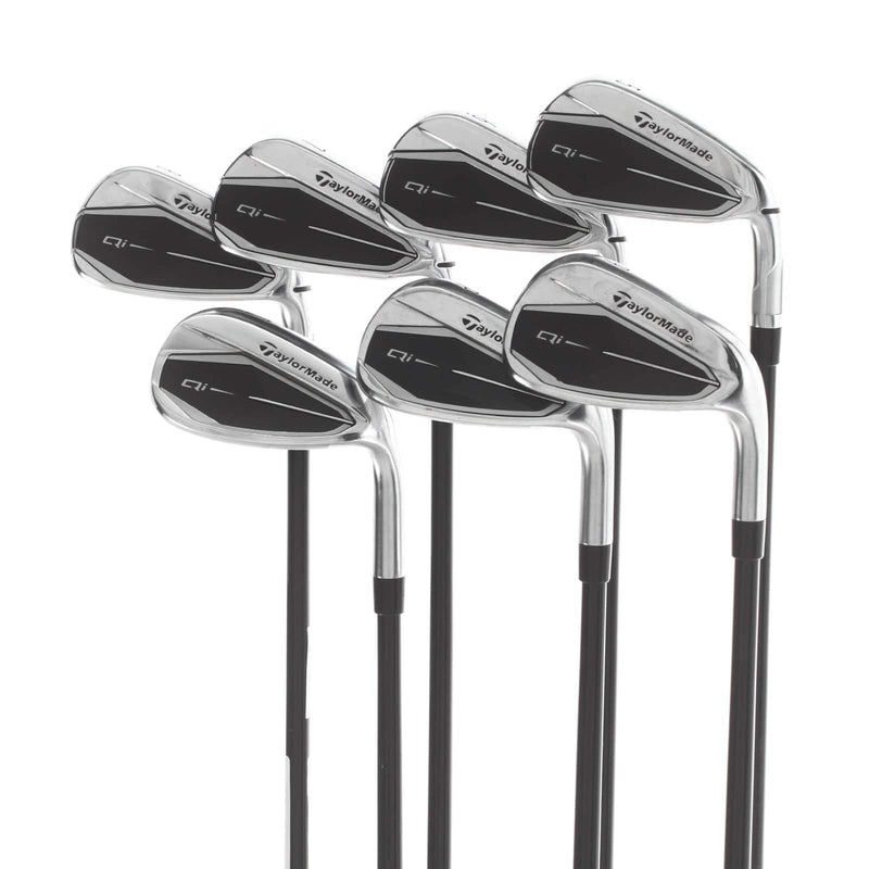 TaylorMade Qi Graphite Mens Right Hand Irons 5-SW Regular - Fujikura Ventus TR Blue 6-R