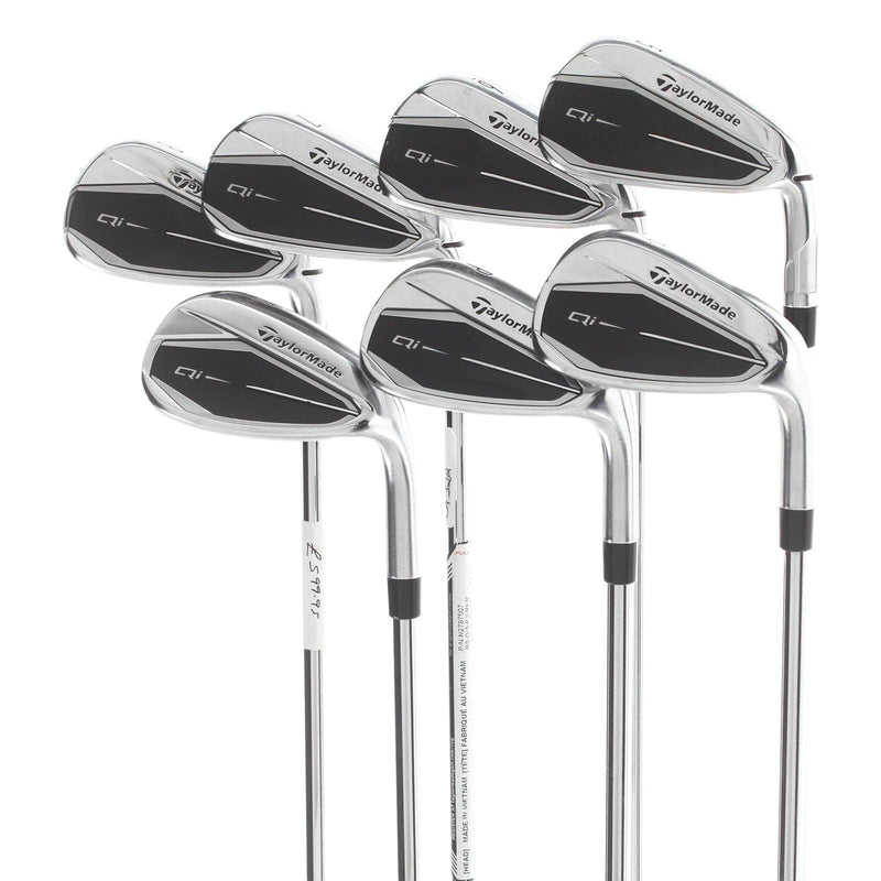TaylorMade Qi Steel Mens Right Hand Irons 5-SW Regular - KBS Max MT 85
