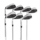 TaylorMade Qi Steel Mens Left Hand Irons 5-SW Regular - KBS Max MT 85