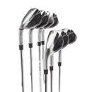 TaylorMade Qi Steel Mens Left Hand Irons 5-SW Regular - KBS Max MT 85