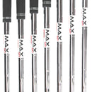 TaylorMade Qi Steel Mens Left Hand Irons 5-SW Regular - KBS Max MT 85