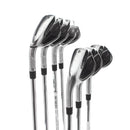 TaylorMade Qi Steel Mens Left Hand Irons 5-SW Regular - KBS Max MT 85