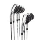 TaylorMade Qi Steel Mens Left Hand Irons 5-SW Regular - KBS Max MT 85