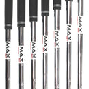 TaylorMade Qi Steel Mens Left Hand Irons 5-SW Regular - KBS Max MT 85