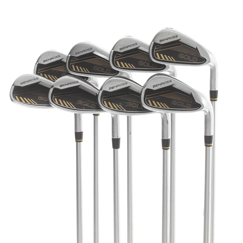 Benross Gold Draw Bias Graphite Mens Right Hand Irons 5-GW+SW Soft Regular - Fujikura Vista Pro 50i