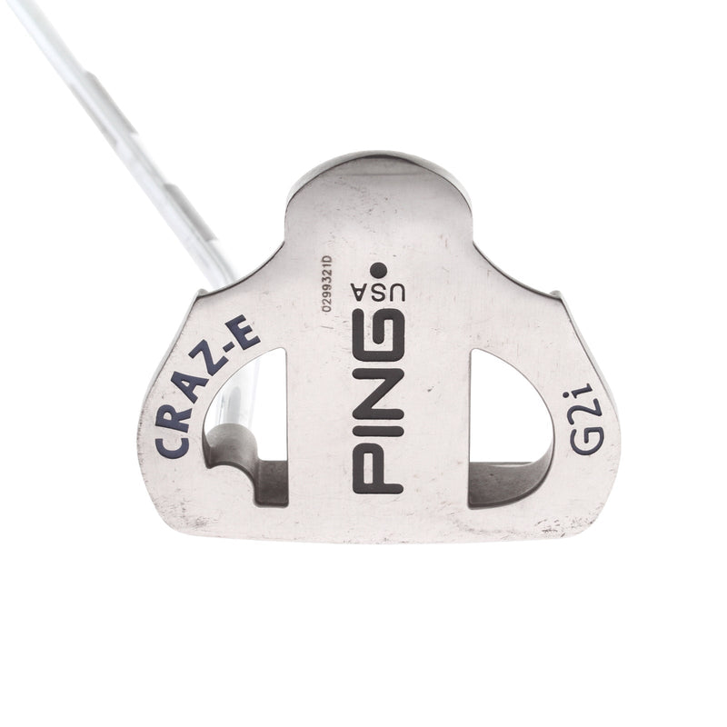 Ping G2i Craz-E Mens Right Hand Putter 33" Mallet - Golf Pride Crown