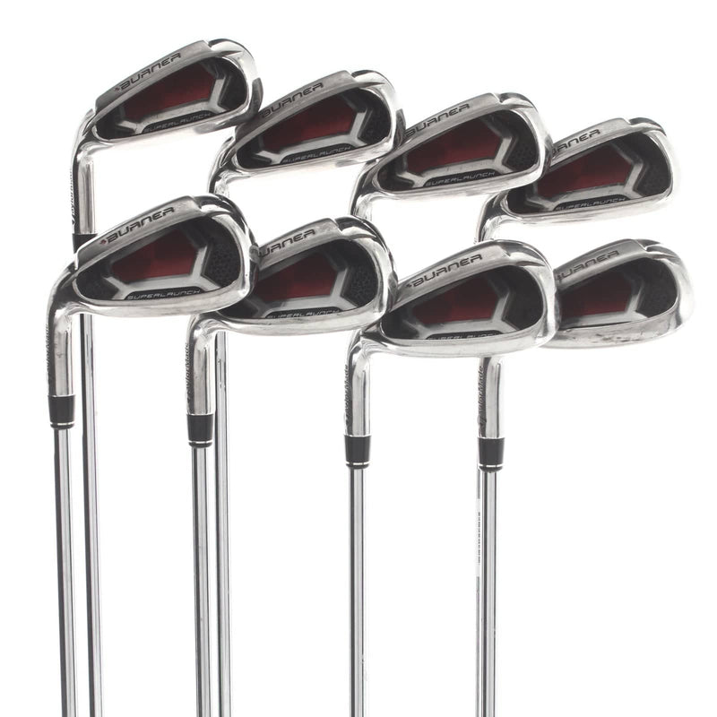 TaylorMade Burner Superlaunch Steel Mens Left Hand Irons 4-SW Regular - Burner 85g