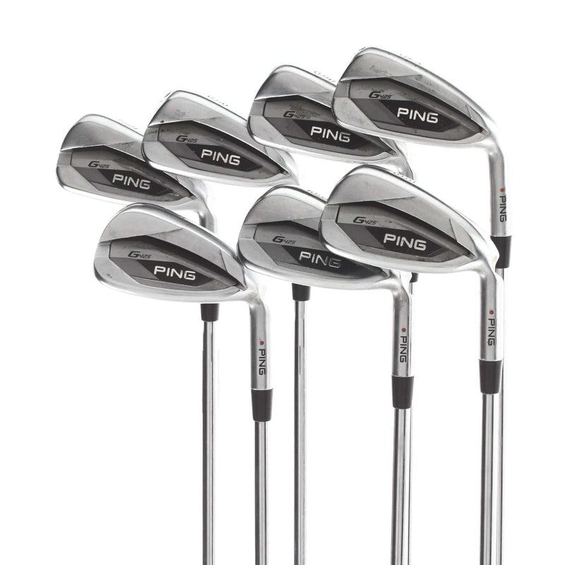 Ping G425 Steel Mens Right Hand Irons 4-PW Red Dot 1* Flat Regular - Ping AWT 2.0
