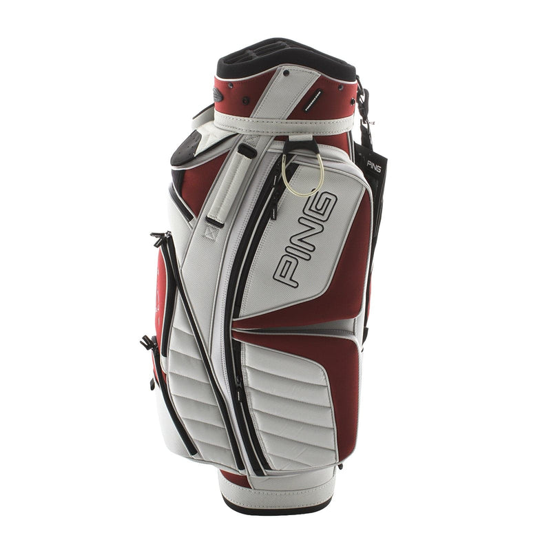 Ping Pioneer Cart Bag - White/Crimson/Silver