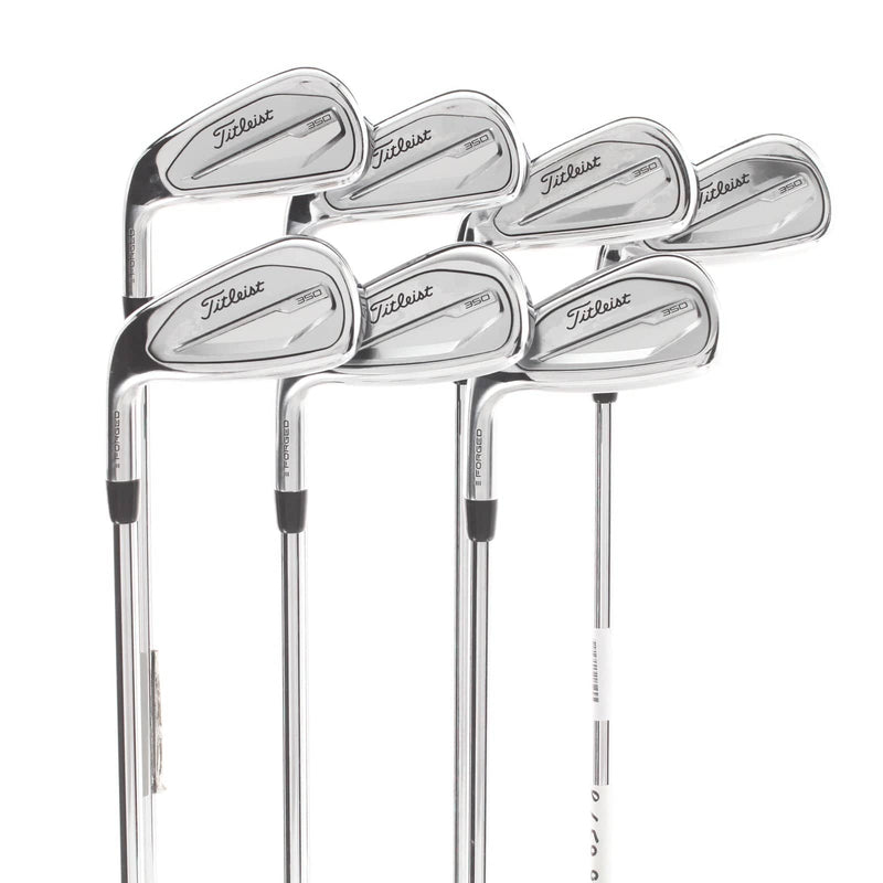Titleist T350 Steel Mens Left Hand Irons 5-GW Regular - True Temper AMT Red R300