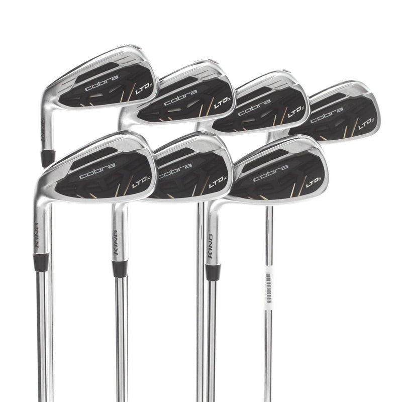 Cobra LTDx Steel Mens Left Hand Irons 5-GW Regular - KBS Tour 90