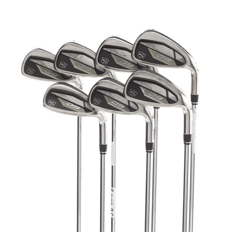 Wilson D9 Steel Mens Right Hand Irons 5-SW Regular - KBS Max Ultralite