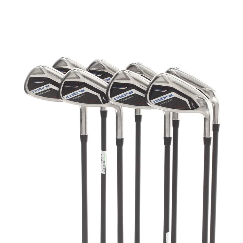Cobra Aerojet One Length Graphite Mens Right Hand Irons 4-GW Stiff - KBS 85