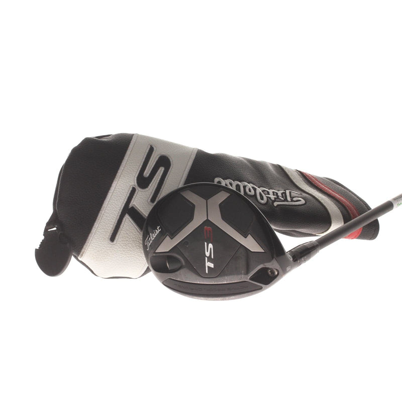 Titleist TS3 Graphite Mens Left Hand Fairway 3 Wood 15* Stiff - KuroKage 55g
