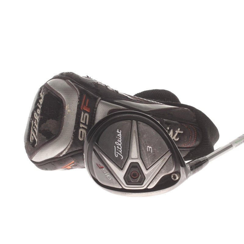 Titleist 915F Graphite Mens Left Hand Fairway 3 wood HL 16.5* Regular - Diamana Red M+ 60