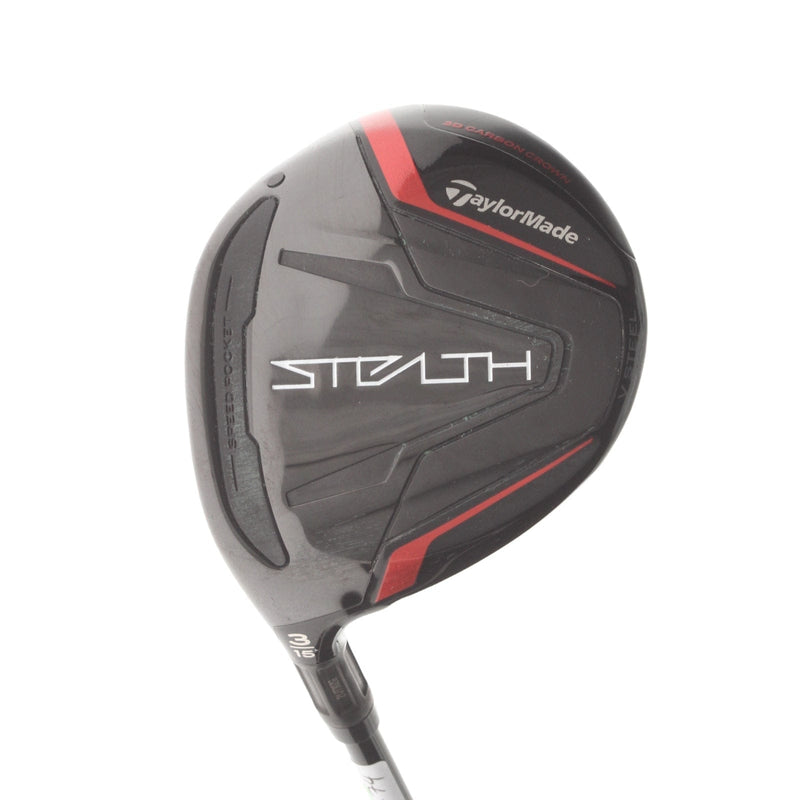 TaylorMade Stealth Graphite Mens Left Hand Fairway 3 Wood 15* Regular - Fujikura Ventus Red FW 5-R