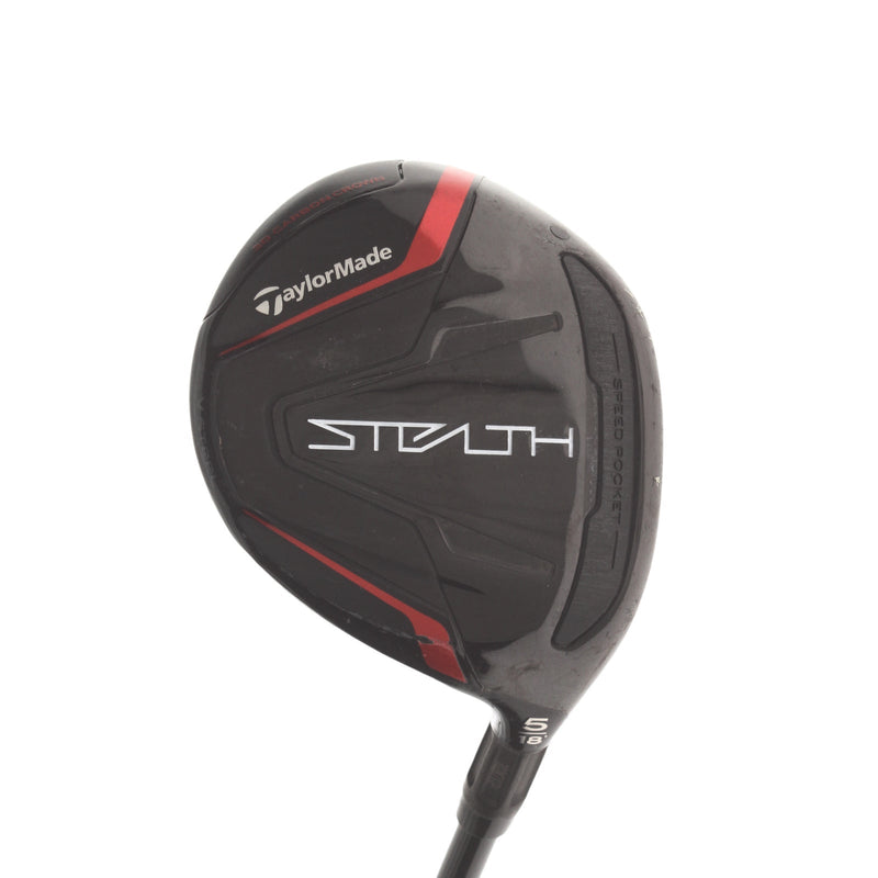 TaylorMade Stealth Graphite Mens Right Hand Fairway 5 Wood 18* Regular - Fujikura Ventus Red 5-R