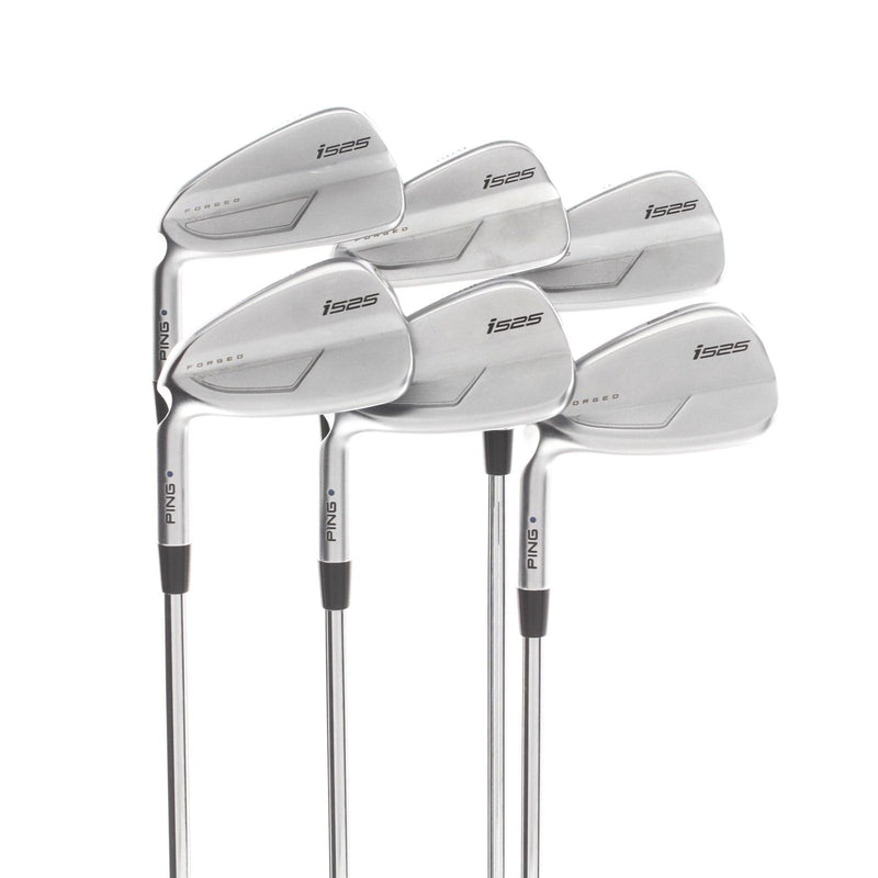 Ping i525 Steel Mens Left Hand Irons 5-PW Blue Dot 1* Upright Stiff - Ping AWT 2.0
