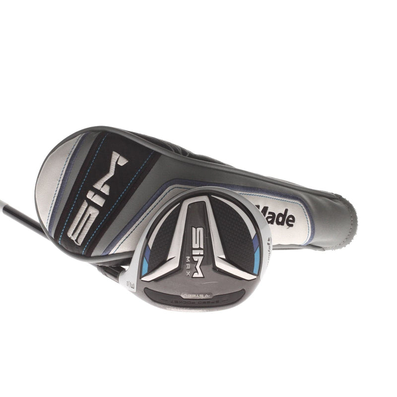TaylorMade Sim Max Graphite Mens Right Hand Fairway 3 Wood 15* Stiff - Fujikura Ventus Blue FW 6-S