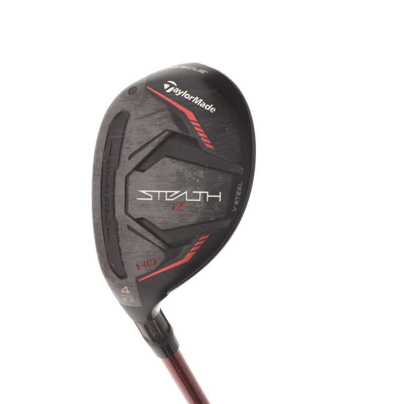 TaylorMade Stealth 2 HD Graphite Mens Left Hand 4 Hybrid 23* Regular - Fujikura Speeder NX Red 50-R