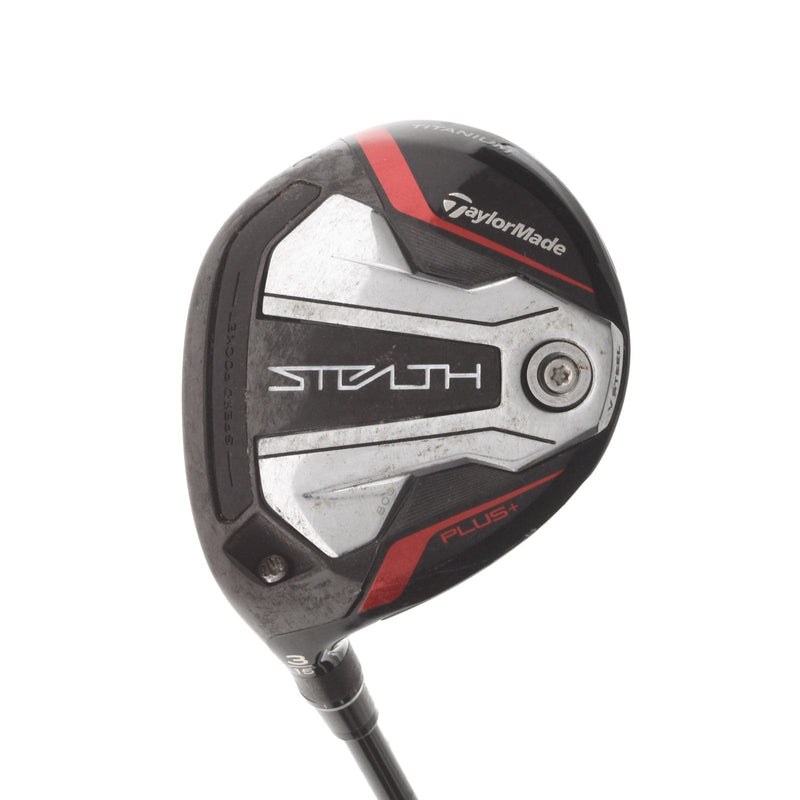 TaylorMade Stealth Plus Graphite Mens Left Hand Fairway 3 Wood 15* Stiff - HZRDUS Smoke RDX Red 75
