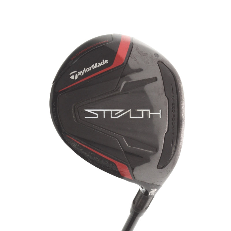 TaylorMade Stealth Graphite Mens Right Hand Fairway 3 Wood 15* Regular - Ventus Red FW 5-R