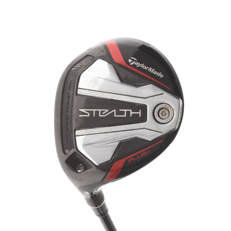 TaylorMade Stealth Plus Graphite Mens Left Hand Fairway 3 Wood 15* Extra Stiff - Hzrdus Smoke Black RDX 6.5 70g