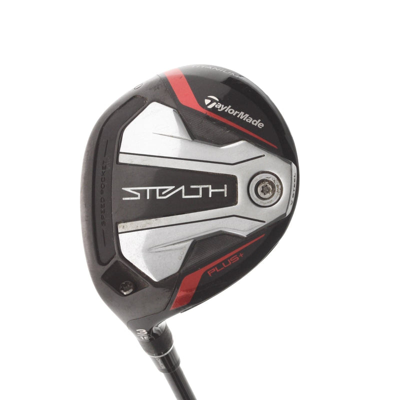 TaylorMade Stealth Plus Graphite Mens Left Hand Fairway 3 Wood 15* Stiff - Hzrdus Smoke Blue RDX 6.0 70g