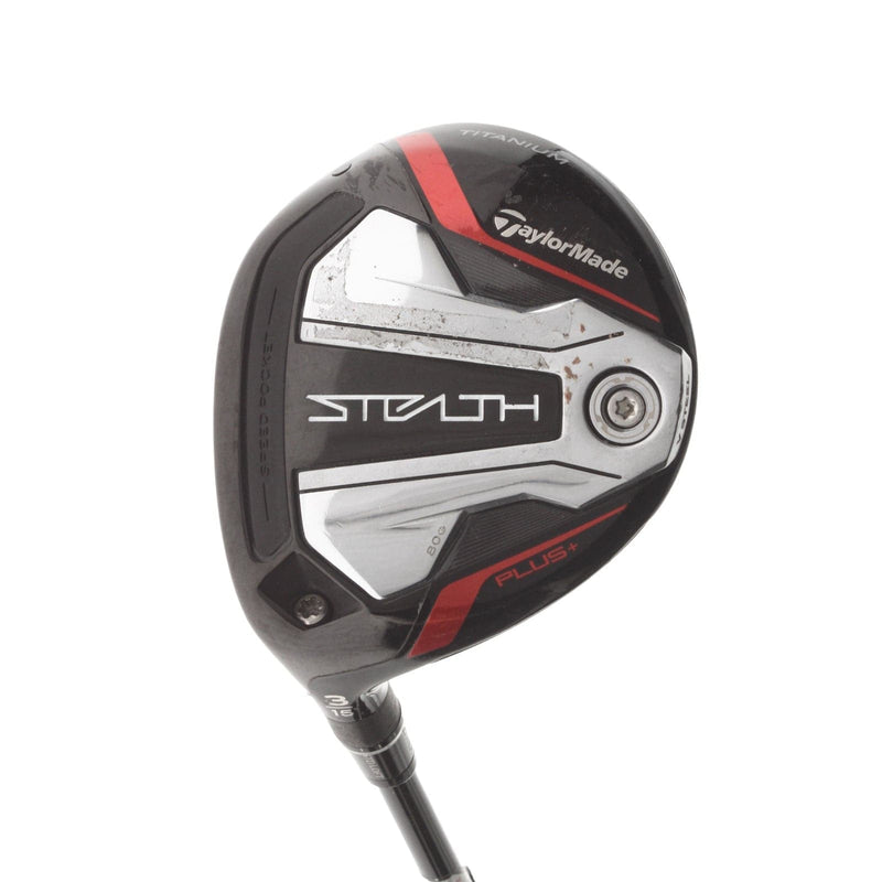 TaylorMade Stealth Plus Graphite Mens Left Hand Fairway 3 Wood 15* Stiff - Tensei AV Silver Series 75