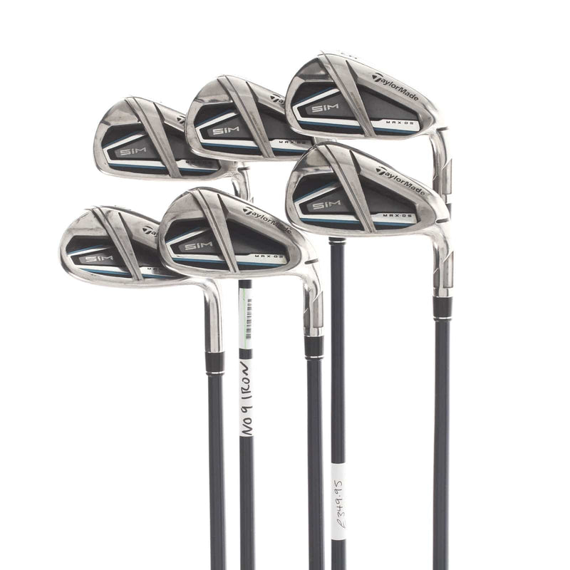 TaylorMade Sim Max OS Graphite Mens Right Hand Irons 5-SW Regular - Fujikura Ventus 6-R
